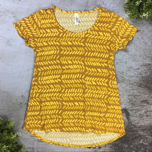 LuLaRoe Tops - Lularoe Mustard Yellow Orange Classic T-Shirt